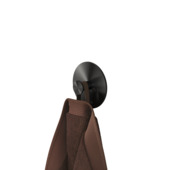 Tiger handdoekhaak Base zwart RVS geborsteld