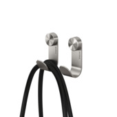 Tiger handdoekhaak geborsteld RVS