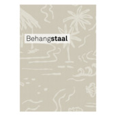 Behangstaal vliesbehang Sunset island taupe (dessin 139737)