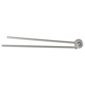 Haceka Kosmos dubbele handdoekhouder draaibaar RVS look geborsteld mat