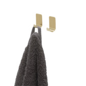 Tiger haak set van 2 geborsteld goud RVS zelfklevend