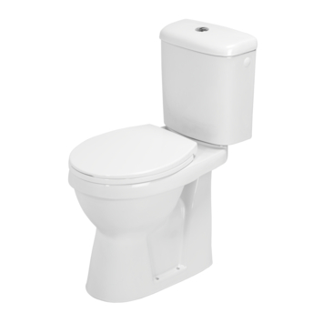 Highland duoblok toilet 7 cm verhoogd muuraansluiting kopen? Staande toiletten | Karwei