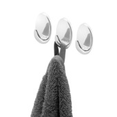 Tiger ophang haak Baseline Oval Large chroom ABS set van 3