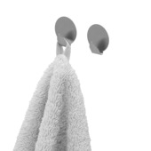 Tiger ophang haak Baseline Round small geborsteld RVS set van 2