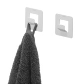 Tiger ophang haak Open set van 2 wit RVS