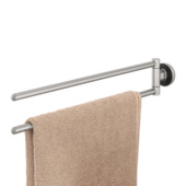 Tiger handdoekrek Cooper 2-armig RVS geborsteld / Zwart