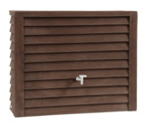 Regenton Woody donkerbruin 350L + kraantje en vulautomaat
