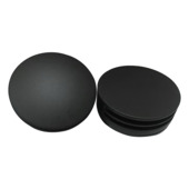 Marho Valdra afbouwdeel rond badafvoer met overloop en vulfunctie mat zwart