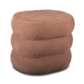 KARWEI poef Lins terracotta kort