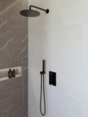Marho Valdra regendouche set inbouw met thermostaatkraan 25 cm mat zwart