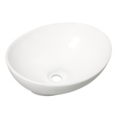 Marho Ablua waskom ovaal 40 x 33 x 14,5 cm keramiek glans wit