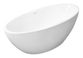 Marho Seren vrijstaand bad 170 x 78 x 60 cm acryl mat wit met waste mat wit