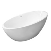 Marho Seren vrijstaand ligbad mat wit 170 x 78 cm