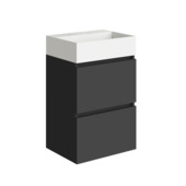 Marho Mini badkamermeubel set mat zwart 45 x 35,1 x 71,2 cm