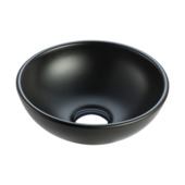 Marho Drova waskom rond 28 x 10 cm keramiek mat zwart