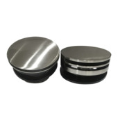 Marho Valdra afbouwdeel rond badafvoer met overloop en vulfunctie chroom