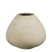 Pot rond l.grijs - h30xd36cm