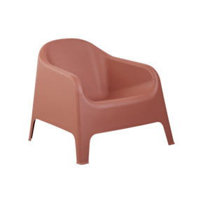 Fauteuil Tommy terracotta kunststof