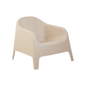 Fauteuil Tommy beige kunststof