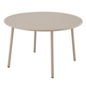 Tuintafel Livia beige ø 120 cm