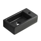 Marho Ondine fontein toilet M rechts mat zwart keramiek