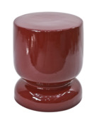 Bijzettafel Leah burgundy ø 37 cm keramiek