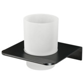 Haceka tandenborstelhouder beker Redefine aluminium mat zwart