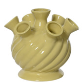 Tulpenvaas porselein geel 19,5cm