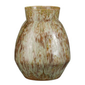 Vaas rond taupe - h50xd38cm