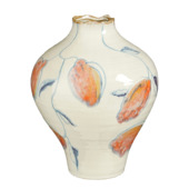 Liana vaas creme - h32,5xd25cm