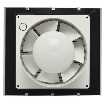 IVC Air Design inbouwventilator met timer en vochtsensor aluminium 125 mm