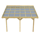 Overkapping aanbouw 424x257 cm