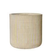 Bloempot Pippa planter fiberclay beige Ø 24,5x25,5 cm