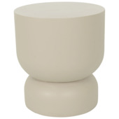 Bijzettafel Louise beige fiberclay ø 40 x 44 cm