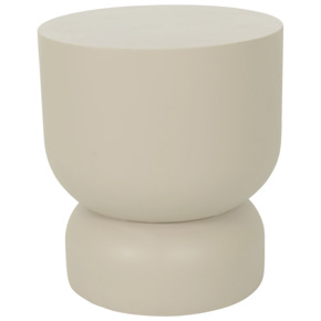 Bijzettafel Louise beige ø 40 cm fiberclay