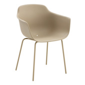 Tuinstoel Charlie beige 57,5 x 58,5 x 81,5 cm