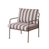 Tuinstoel Chloé rood/wit gestreept 80 x 67 x 74 cm