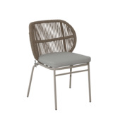 Tuinstoel Amelie beige 57 x 58 x 81 cm