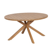 Tuintafel Lex rond light teak look Ø 140 cm