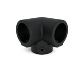 Novidade steigerbuis koppelstuk hoekstuk zwart ø 27 mm
