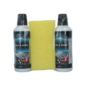 Protecton Wash & Shine Set 2x 500ml met Spons