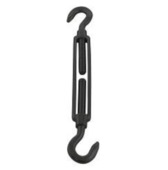 Spanner open behuizing m10 haak-haak RVS Zwart