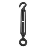 Spanner open behuizing m10 oog-haak RVS Zwart