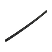 Staaldraad 4mm 5m RVS Zwart