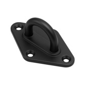 Mastoog ruit 80x50mm RVS Zwart