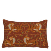 Kussen print luipaard bruin 55 x 35 cm