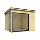 Tuinhuis Julia vurenhout onbehandeld 295 x 295 cm