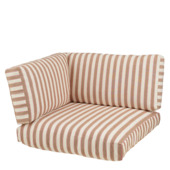 Palletkussen hoekset streep bruin