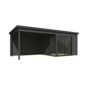 Tuinhuis met overkapping Julia vurenhout 295 x 295 cm