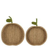 Opbergmand appel bruin - l39xb32xh6,5cm